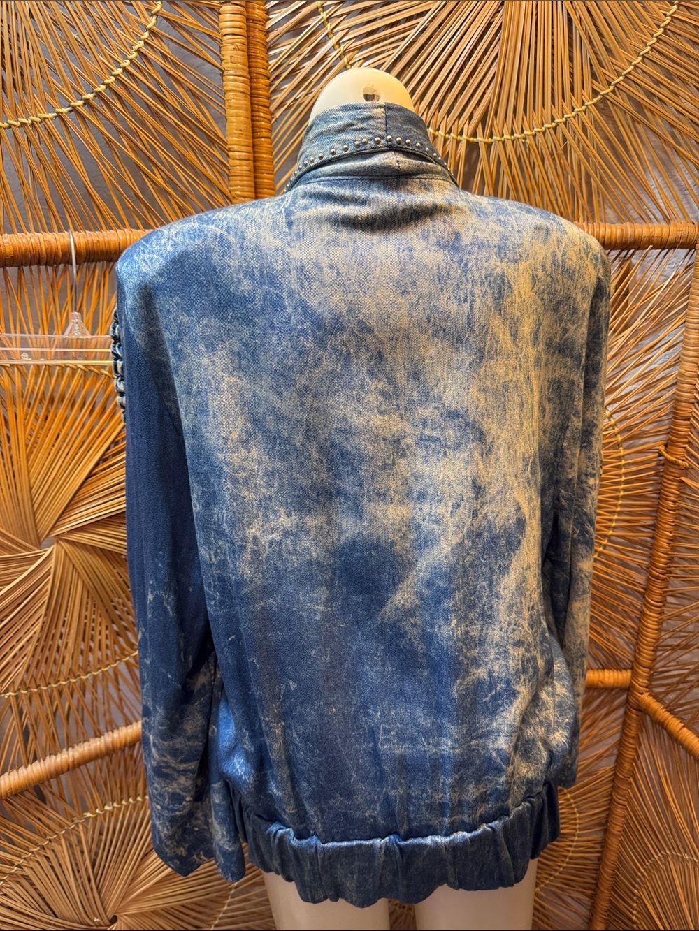 Vintage Denim Ruffled Jacket - Picture 6 of 9